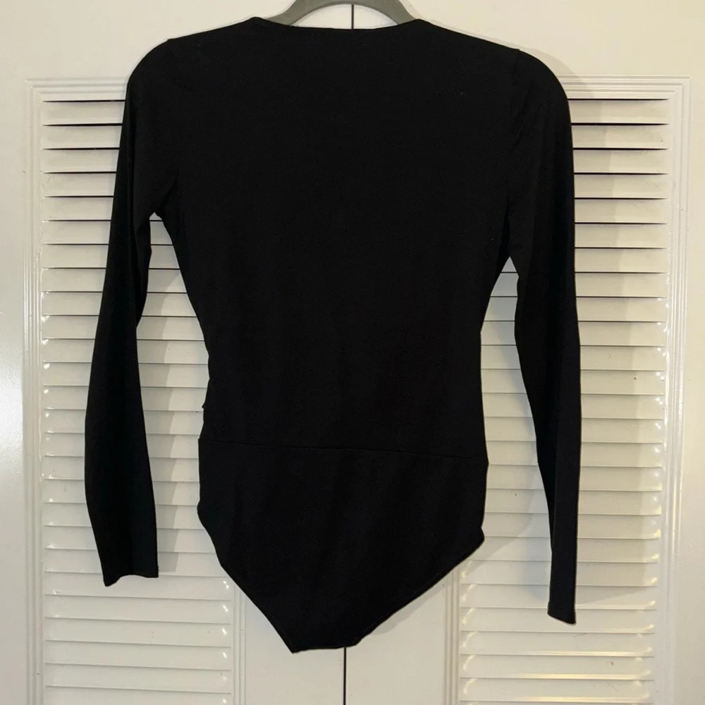 J.Crew Black Ruffle Bodysuit - Picture 4 of 8